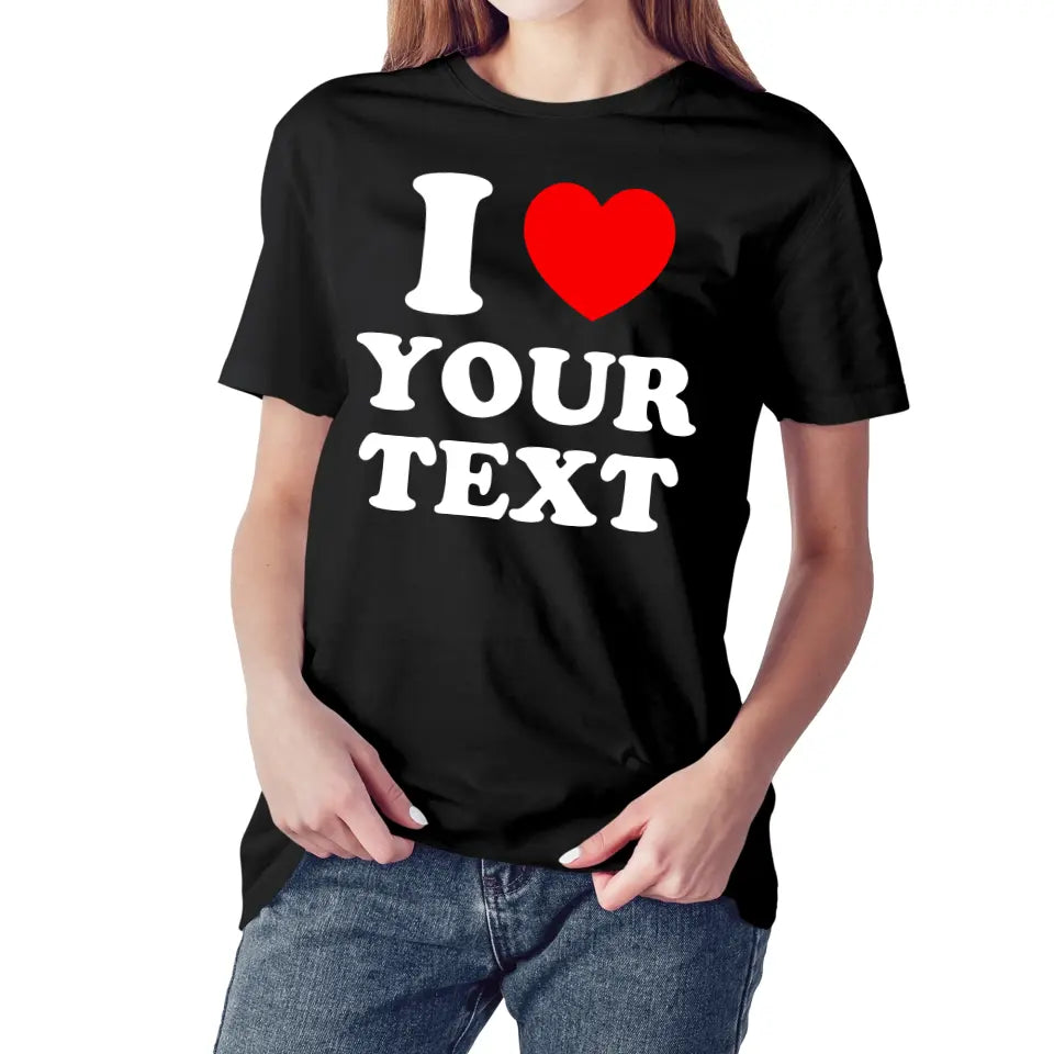 Personalized Girlfriend Shirt, I Love My Boyfriend Shirt Custom Name, I Heart My Boyfriend Shirt, Valentine's Day Gifts For Her, Gf