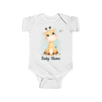 Personalized Baby Onesie Woodland Watercolor Custom Baby Boy Gifts