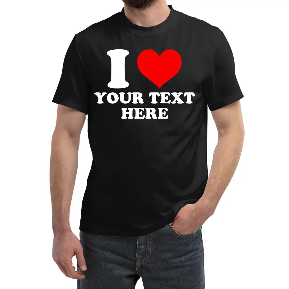 Personalized Boyfriend Shirt, I Love My Girlfriend Shirt Custom Name, I Heart My Girlfriend Shirt, Valentine's Day Gifts For Him, Bf