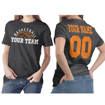 Personalized Basketball Mom T Shirt, Custom Vintage Basketball Mom Tee Shirt, Mother's Day Gifts For Mom