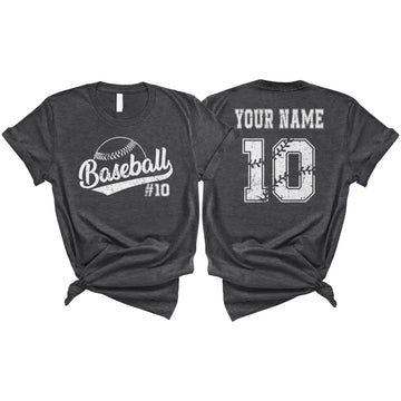 Personalized Baseball Mom Shirt, Custom Vintage Baseball Mom T Shirts, Mother's Day Gifts For Mom