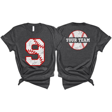 Personalized Baseball Mom Shirt, Custom Vintage Baseball Mom T Shirts, Mother's Day Gifts For Mom